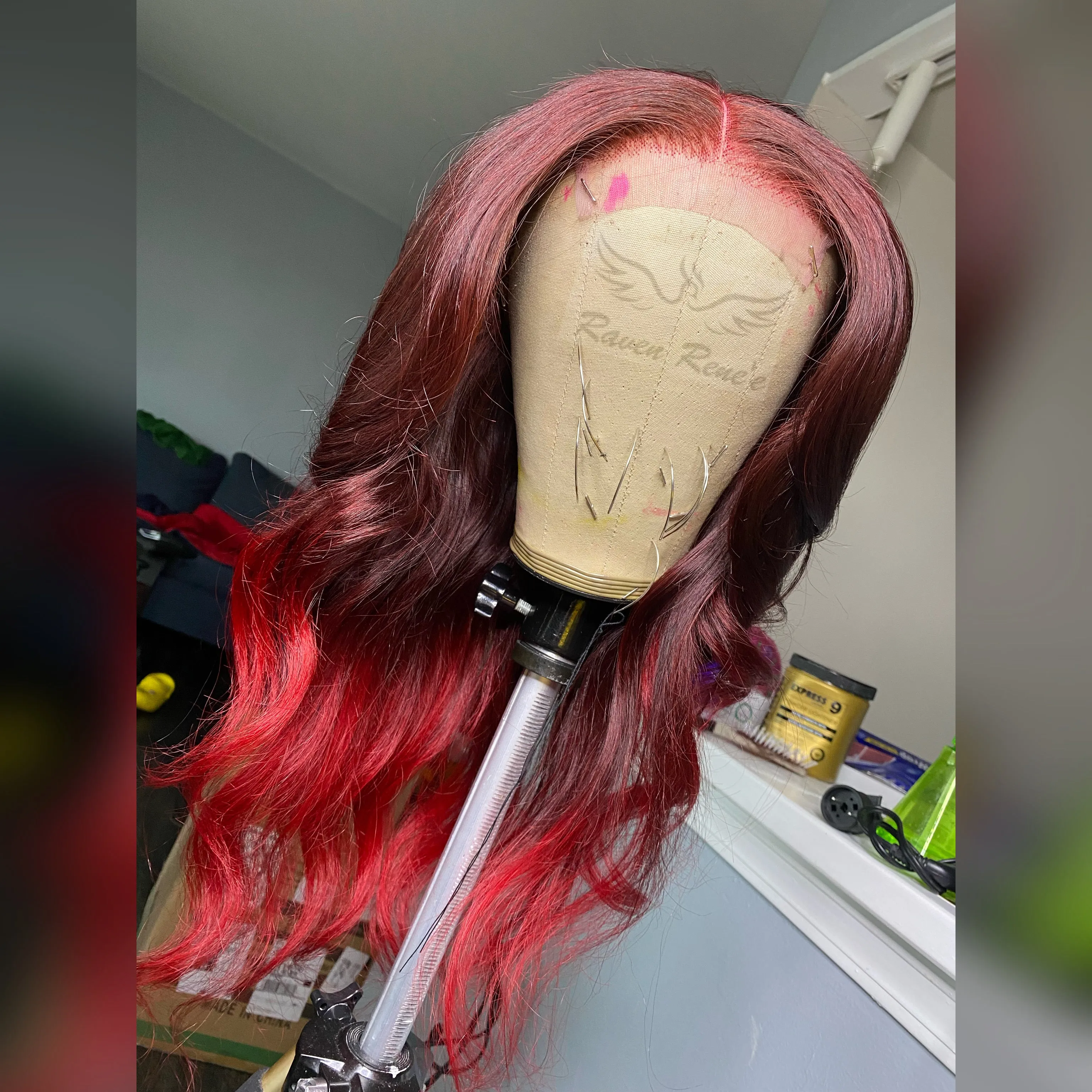 Red Ombré Unit