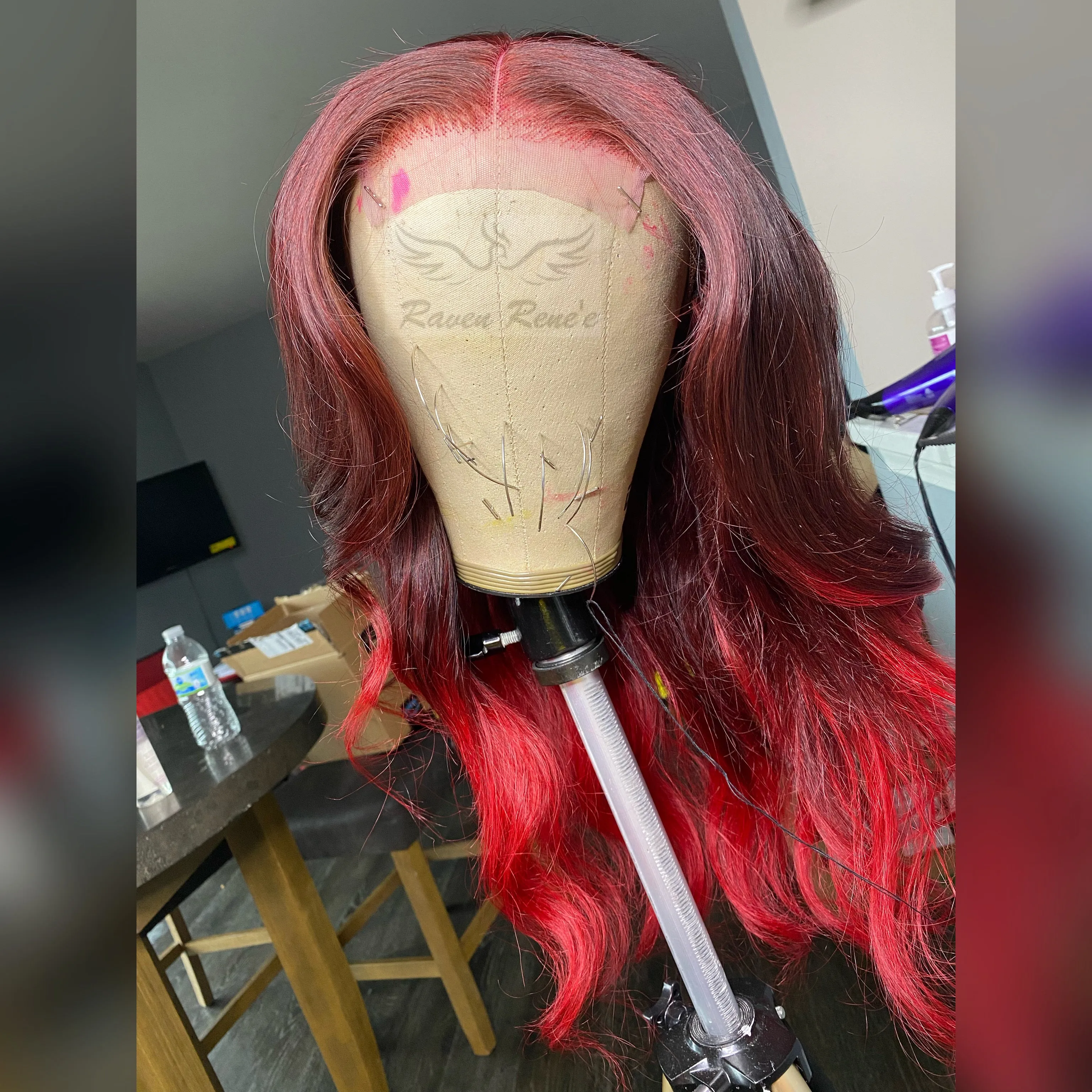 Red Ombré Unit