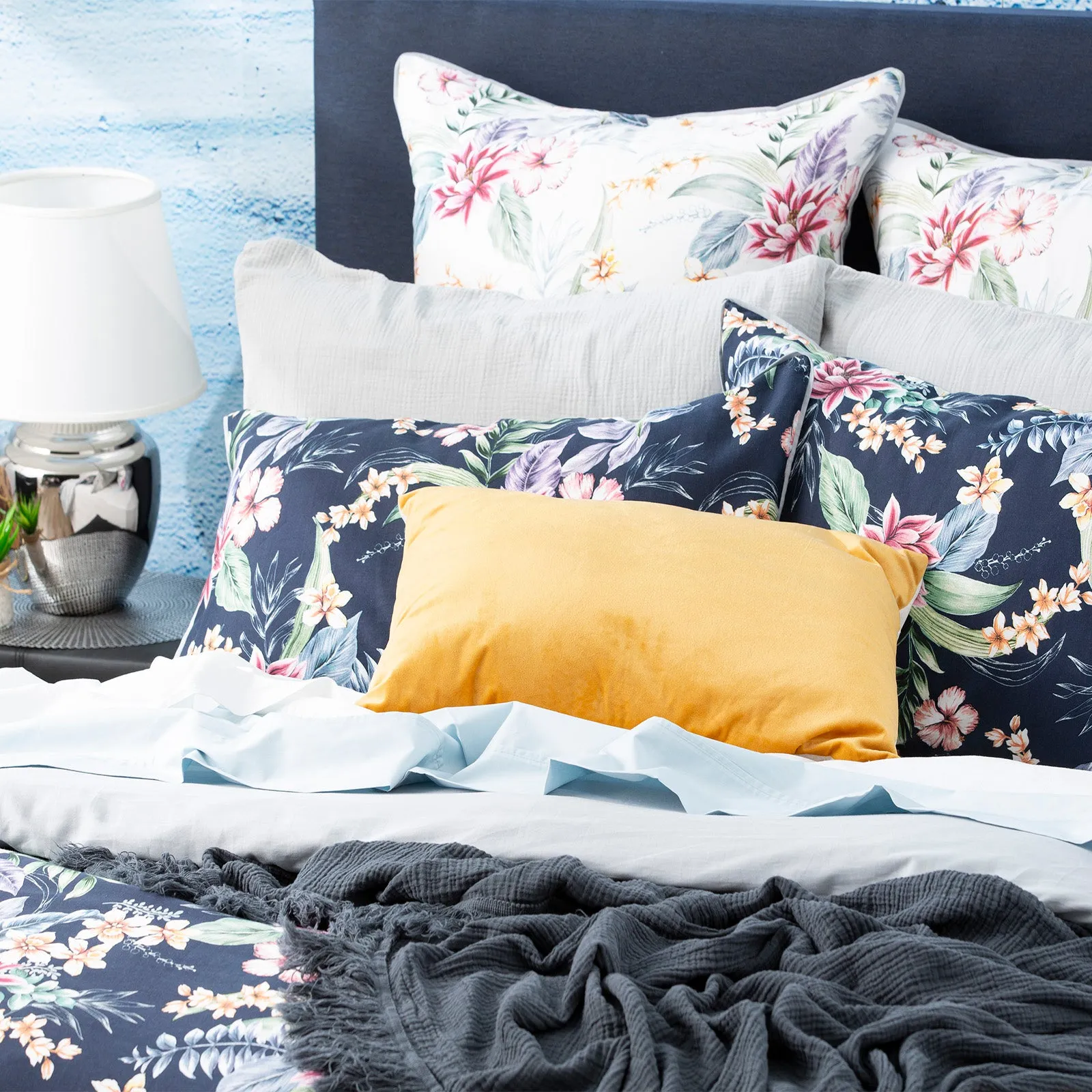 Renee Taylor 300 TC Cotton Reversible Quilt cover Set - Sophie