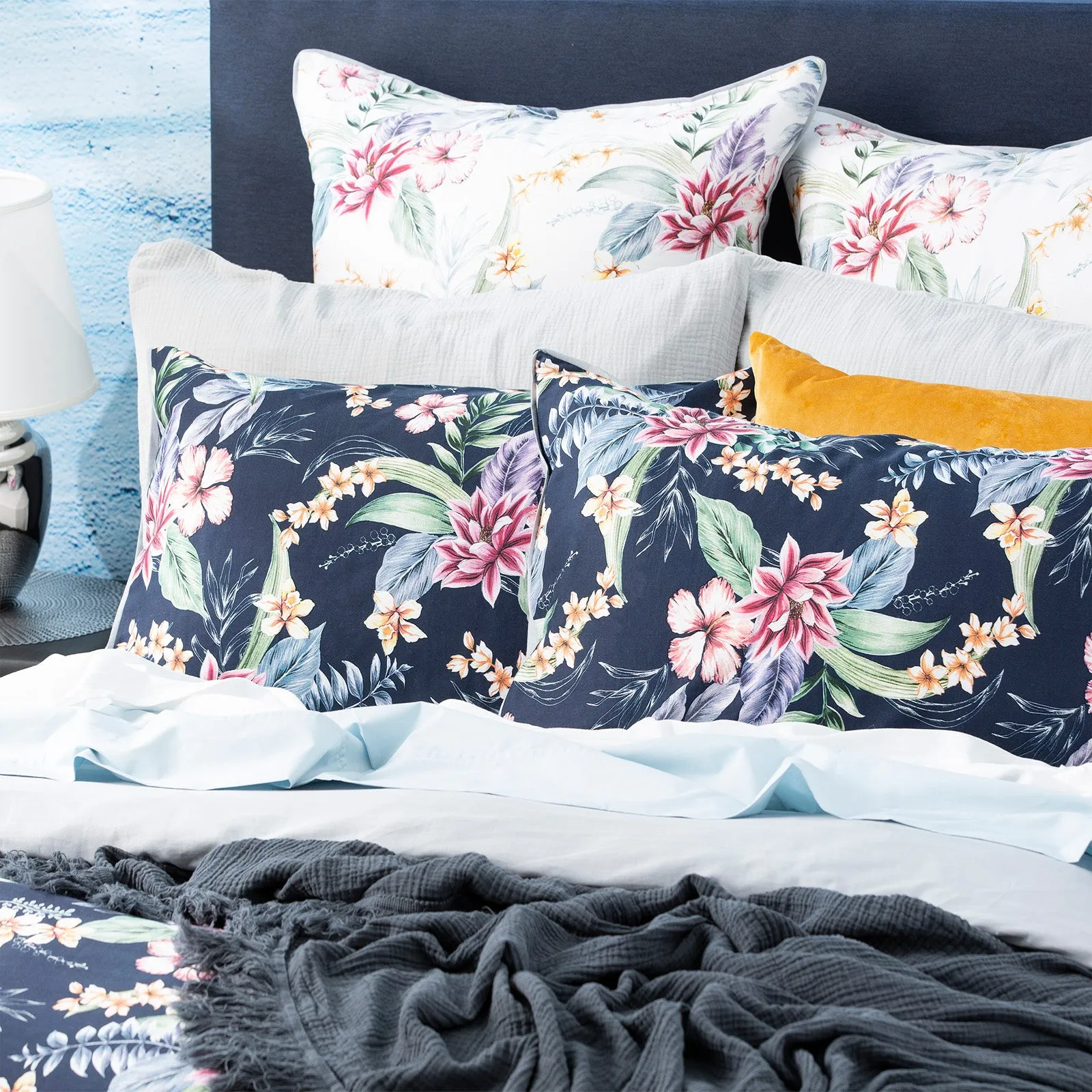 Renee Taylor 300 TC Cotton Reversible Quilt cover Set - Sophie