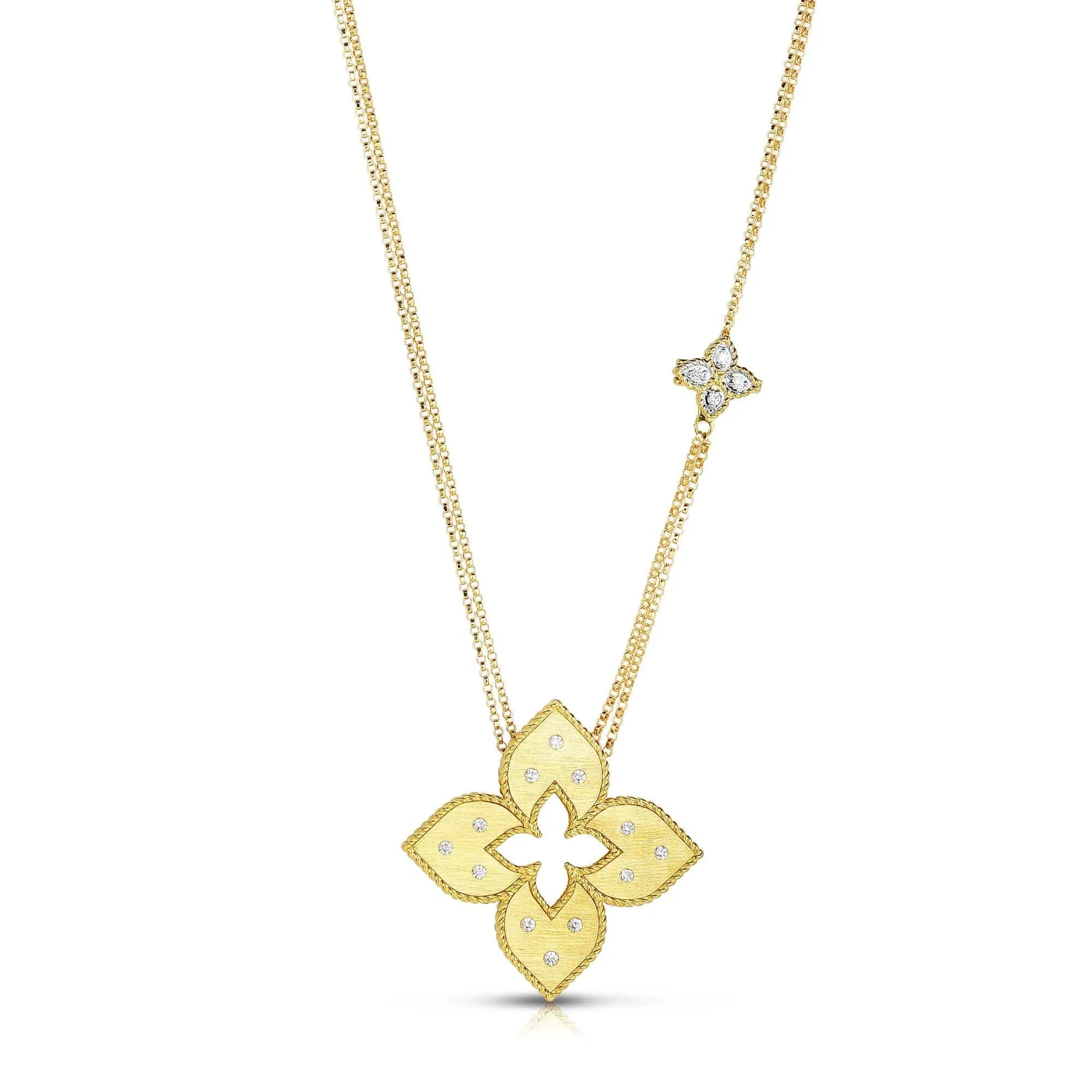 Roberto Coin 18K 0.20ct Venetian Princess Gold Diamond Necklace