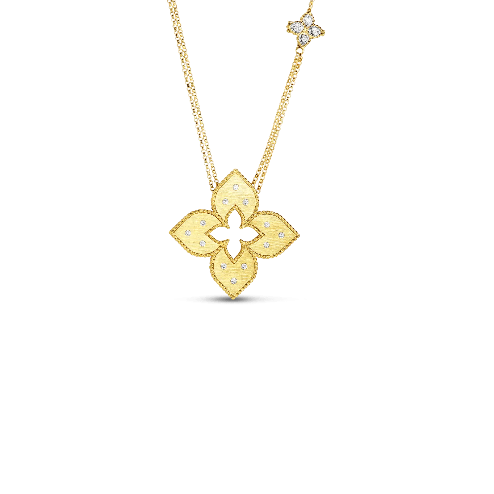 Roberto Coin 18K 0.20ct Venetian Princess Gold Diamond Necklace