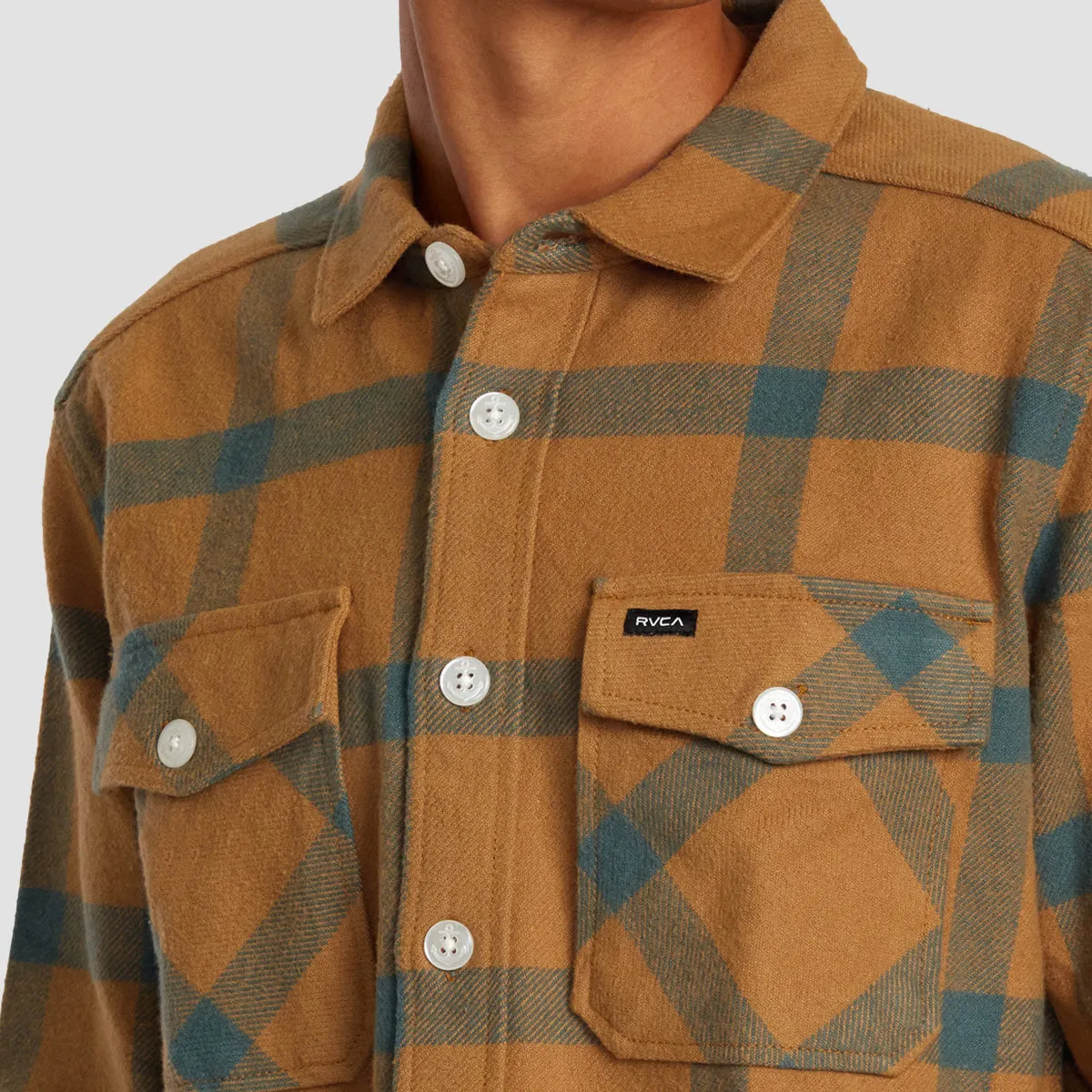 RVCA VA Cpo Longsleeve Shirt Camel