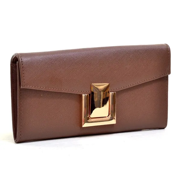Saffiano Faux Leather Wallet