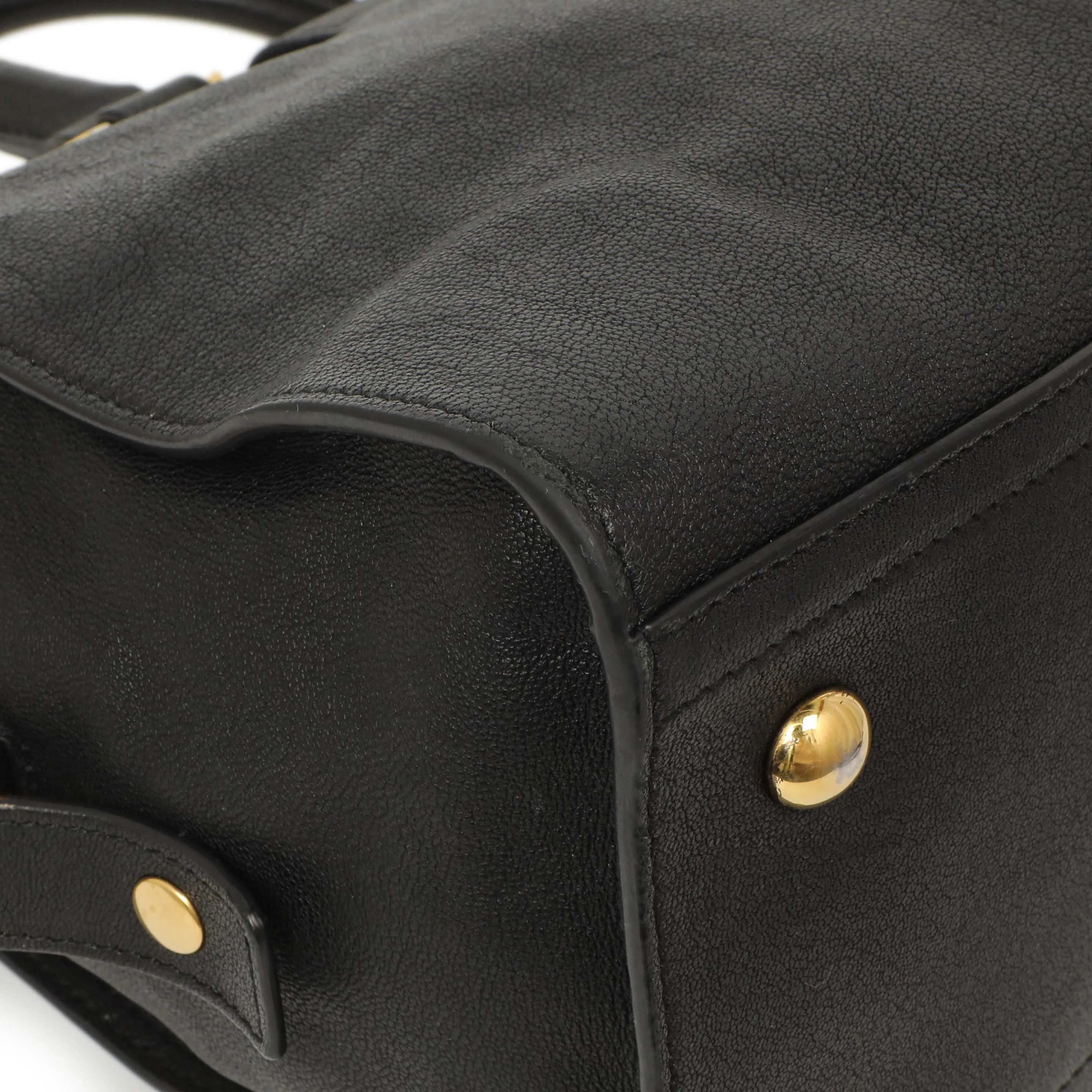 Saint Laurent Black Sheepskin Small Cabas Chyc