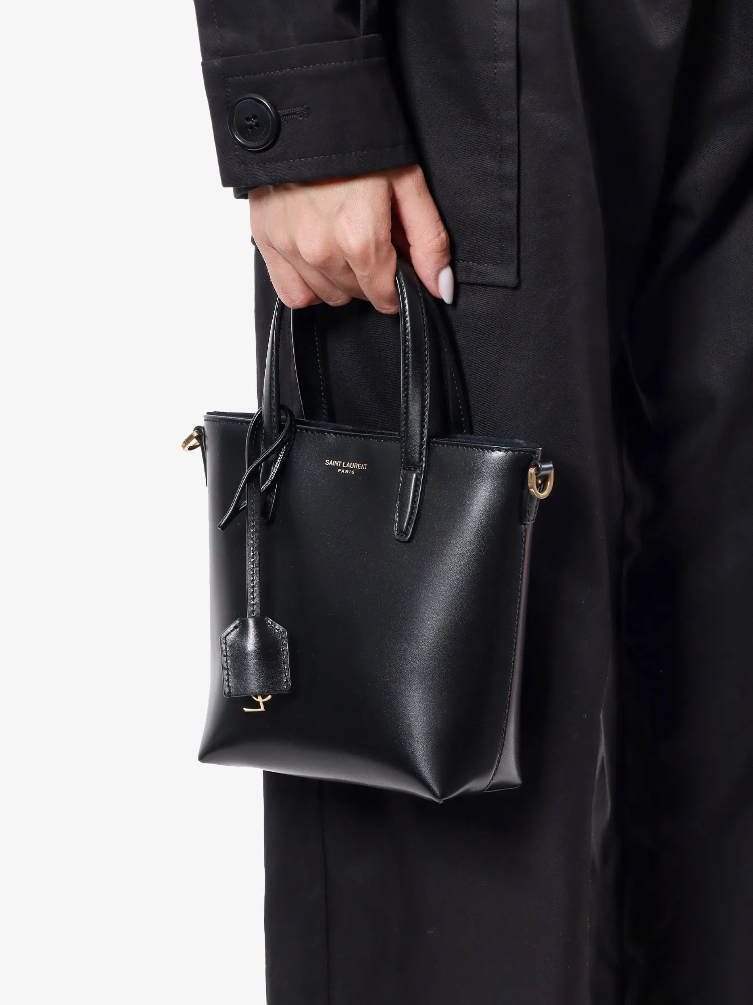 Saint Laurent Mini Toy Shopping Leather Handbag