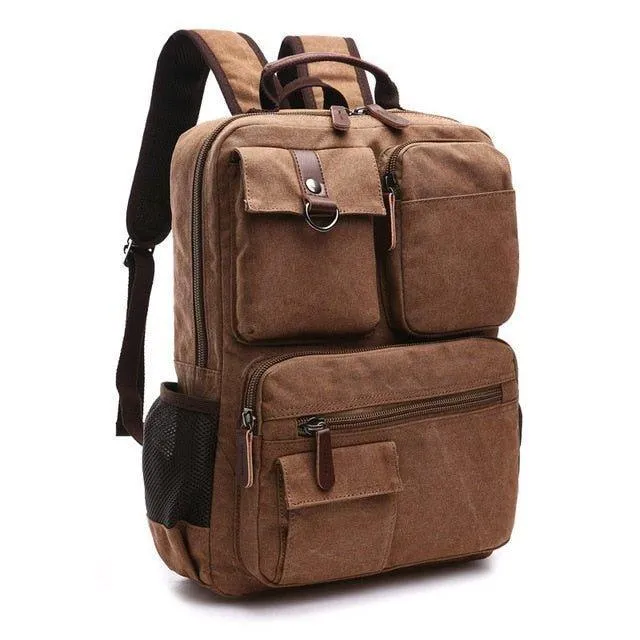 School Backpack Vintage Canvas Laptop Backpacks