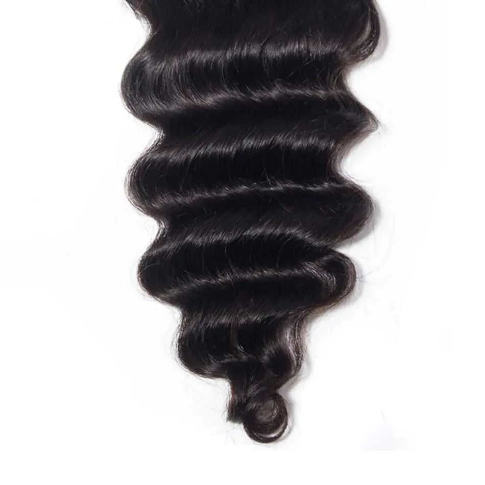 Sdamey Brazilian Loose Deep Human Hair 7X7 Lace Closure