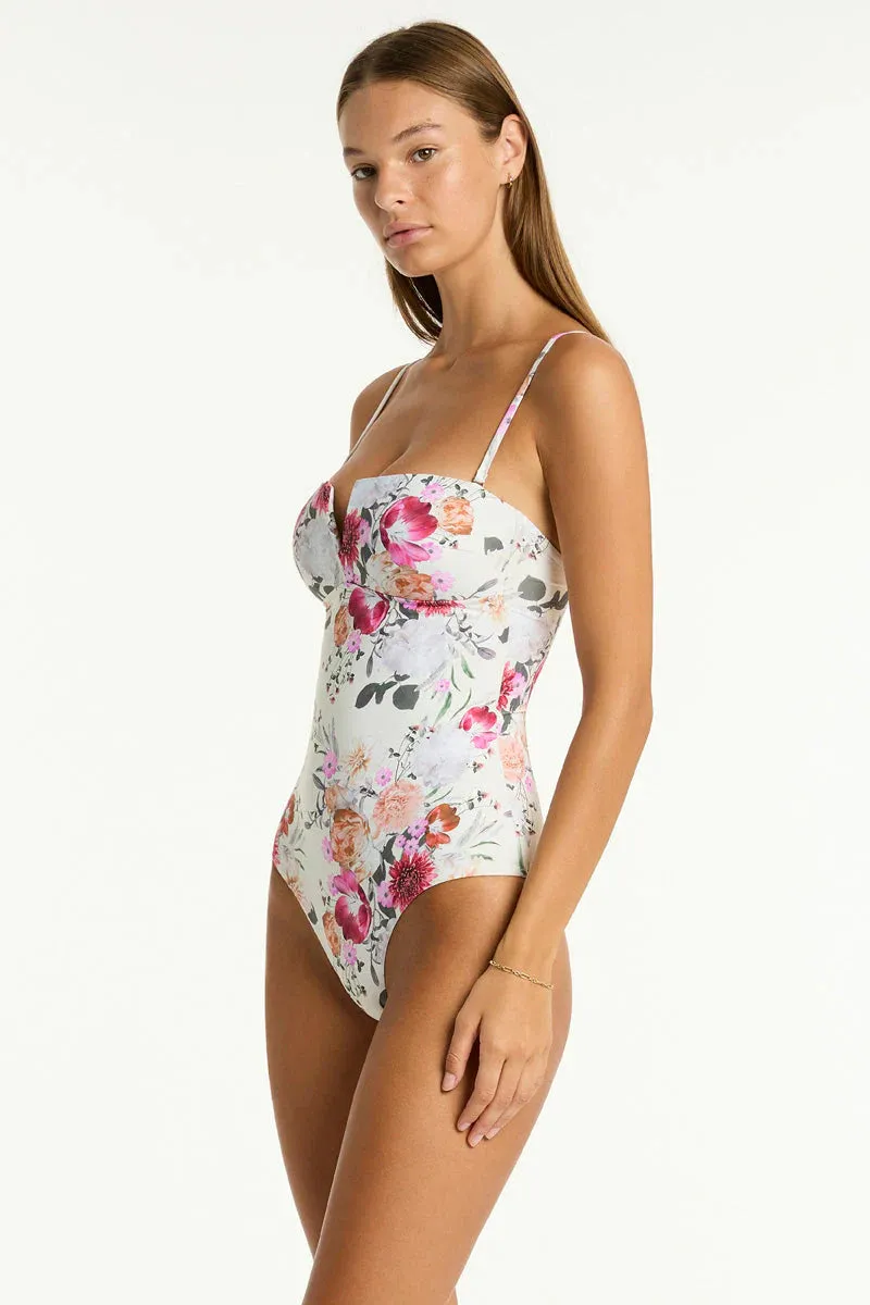 SEA LEVEL- WOMEN'S 1PC BELLE V BANDEAU SWIMSUIT