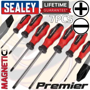 SEALEY 7PCS MAGNETIC SCREWDRIVERS ( SLOTTED - PHILLIPS )