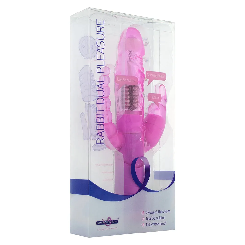Seven Creations Dual Pleasure Pink Vibrator