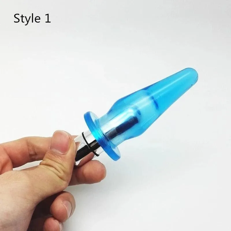 Sex Powerful Jelly Toy Vibrating Butt Plug Anal Vibrator