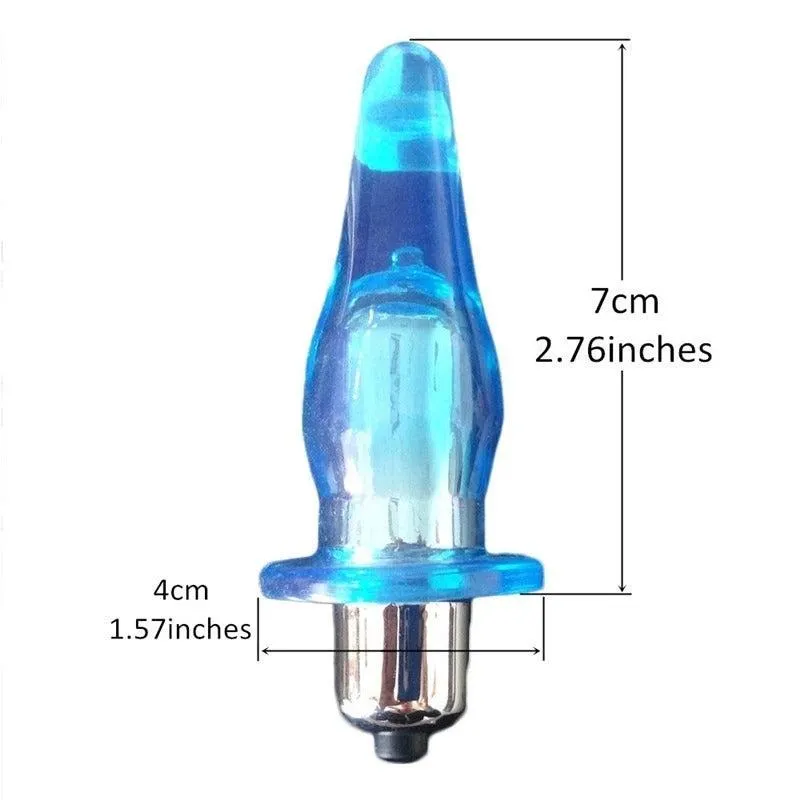 Sex Powerful Jelly Toy Vibrating Butt Plug Anal Vibrator