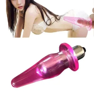 Sex Powerful Jelly Toy Vibrating Butt Plug Anal Vibrator