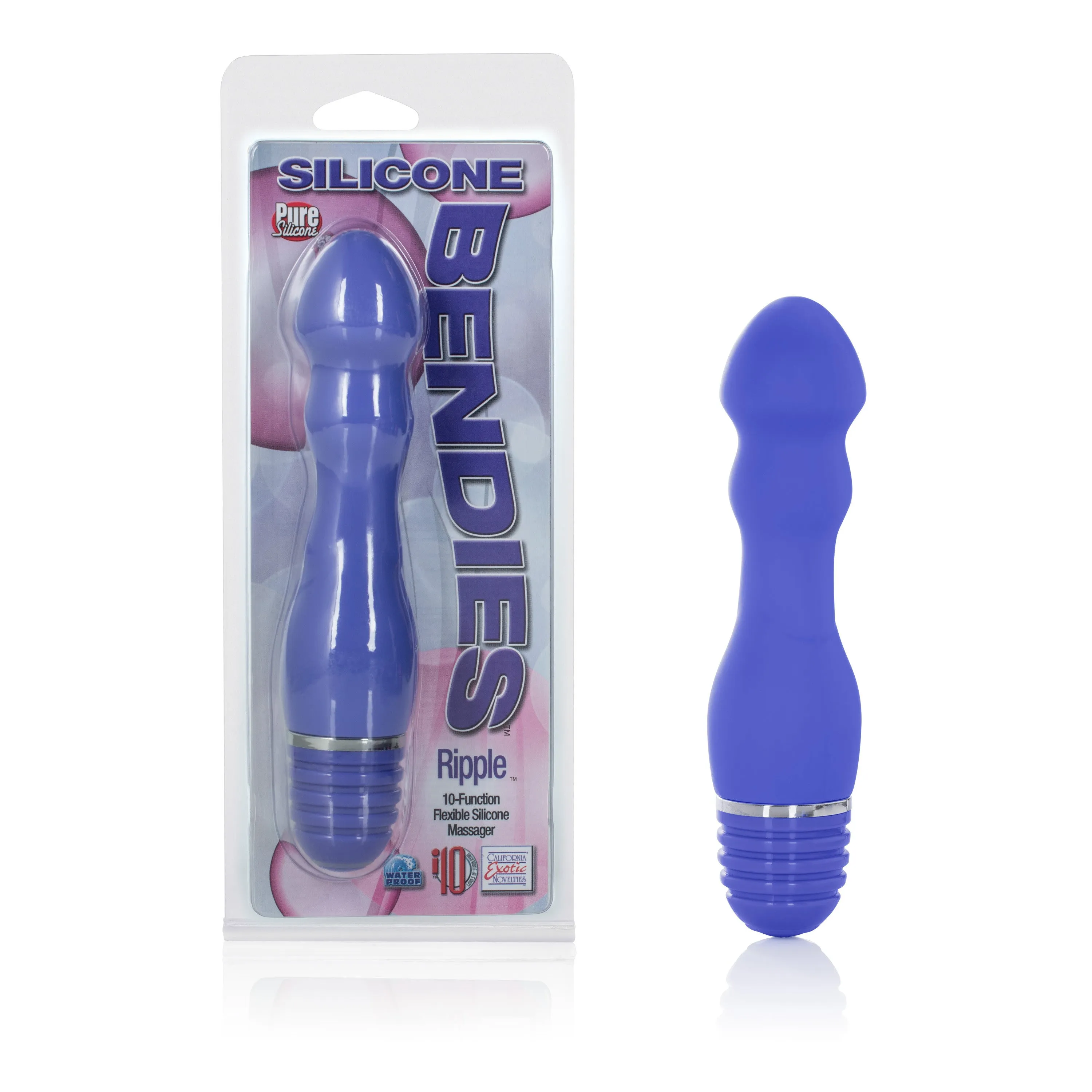 Silicone Bendies Ripple - Purple