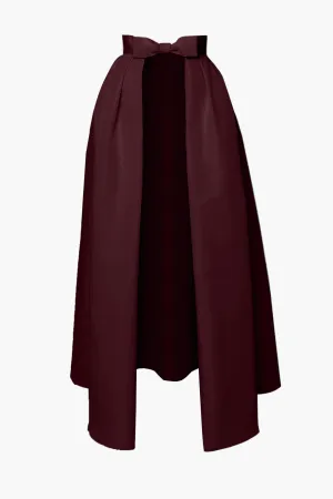 Silk Faille Bow Convertible Skirt