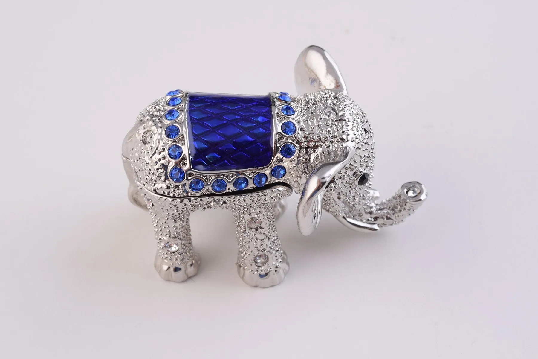 Silver & Blue Elephant
