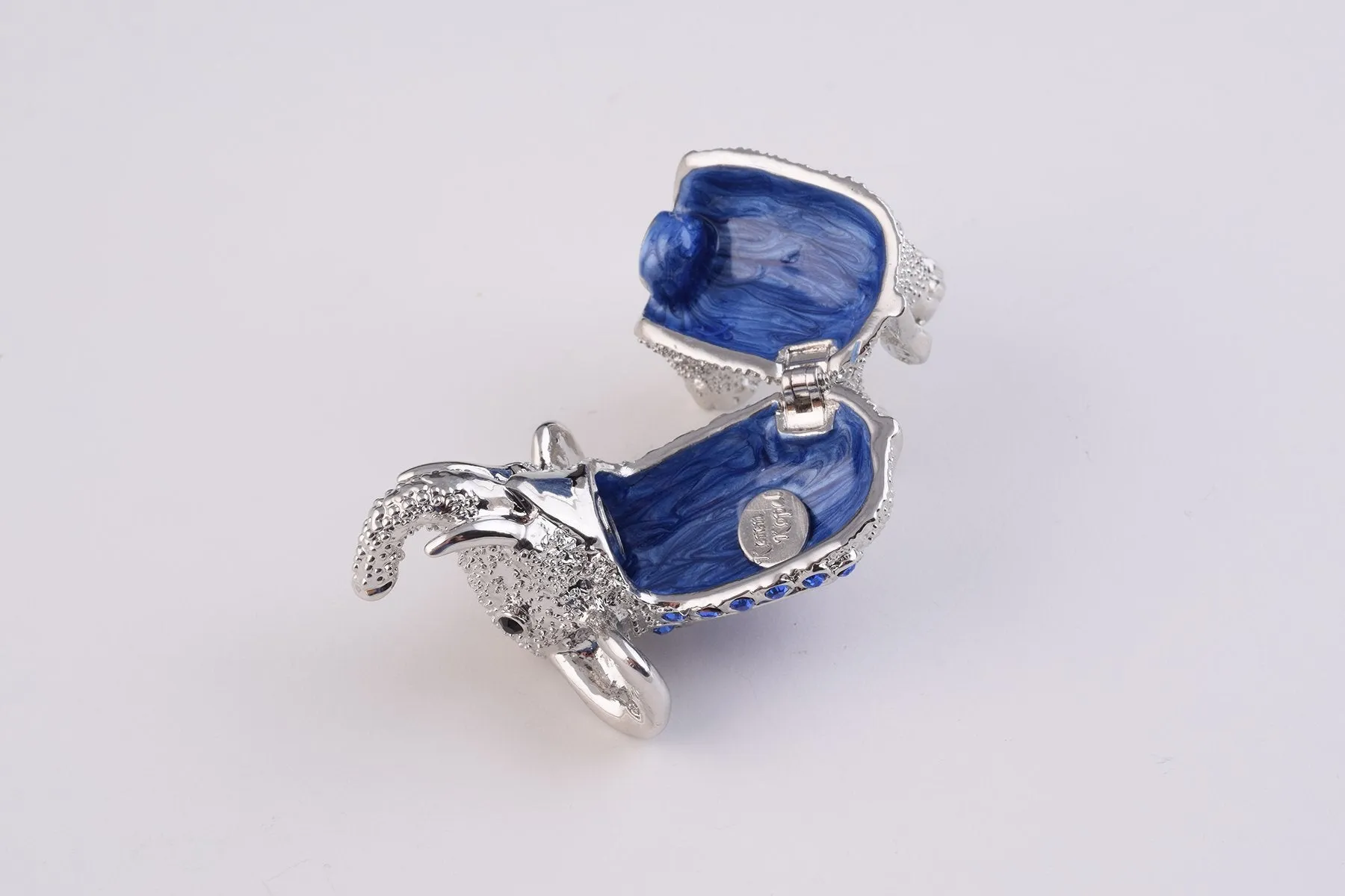 Silver & Blue Elephant