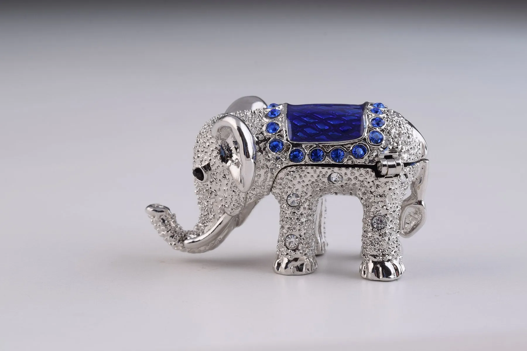 Silver & Blue Elephant