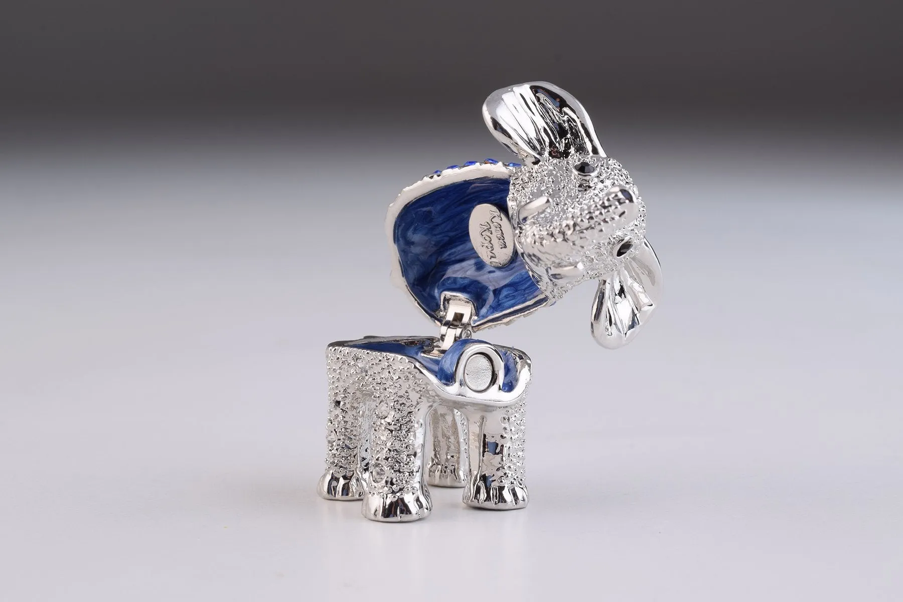 Silver & Blue Elephant