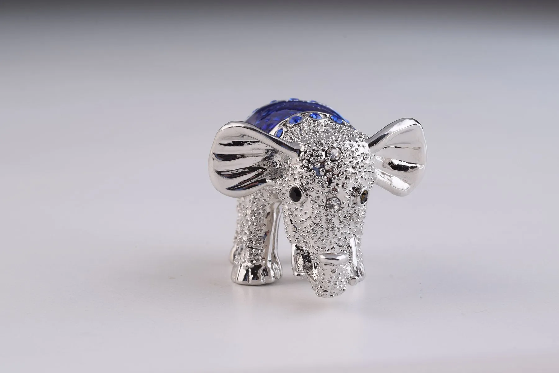 Silver & Blue Elephant