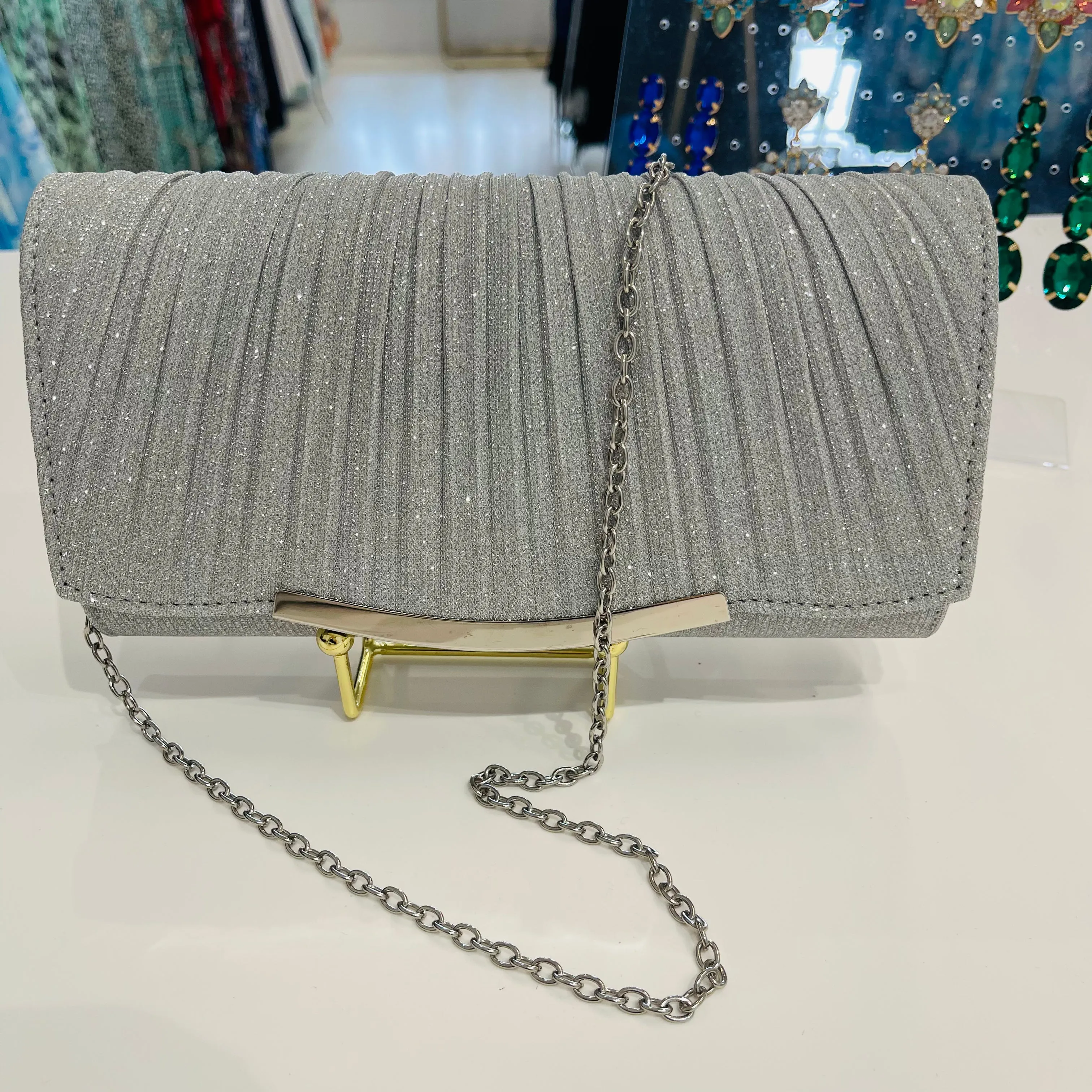 Silver Sparkly Bag