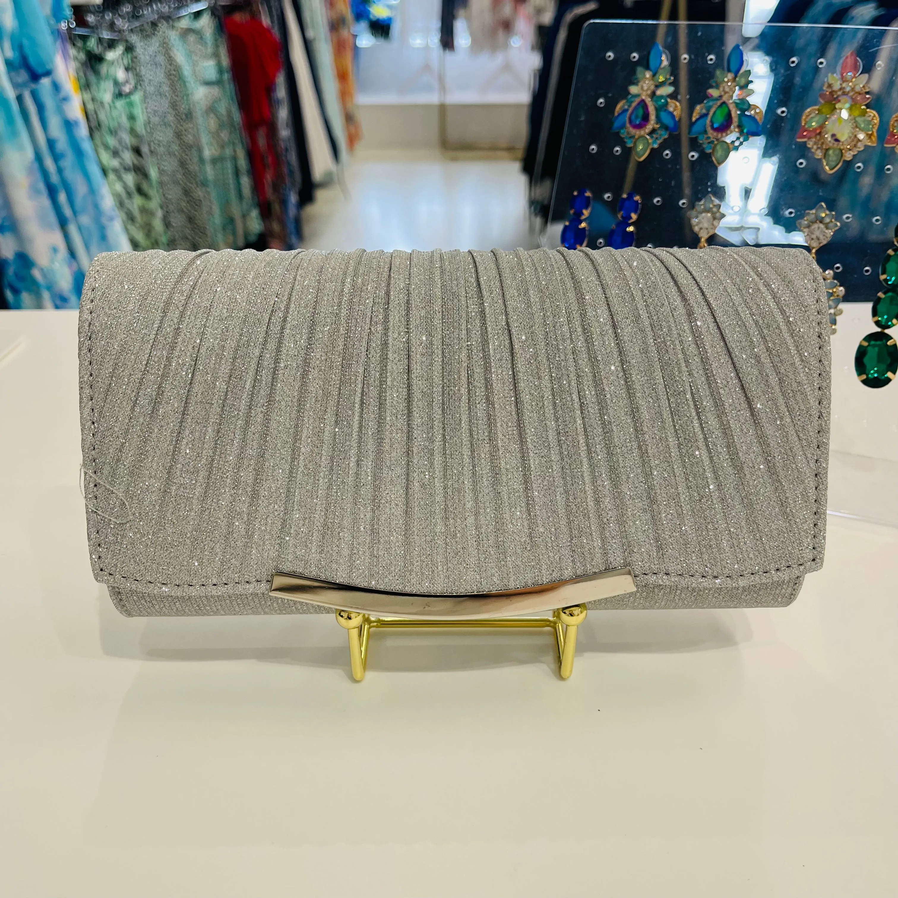 Silver Sparkly Bag