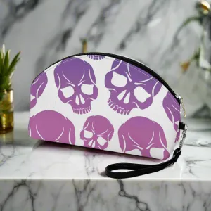 Skull Pattern Curved Make Up Bag