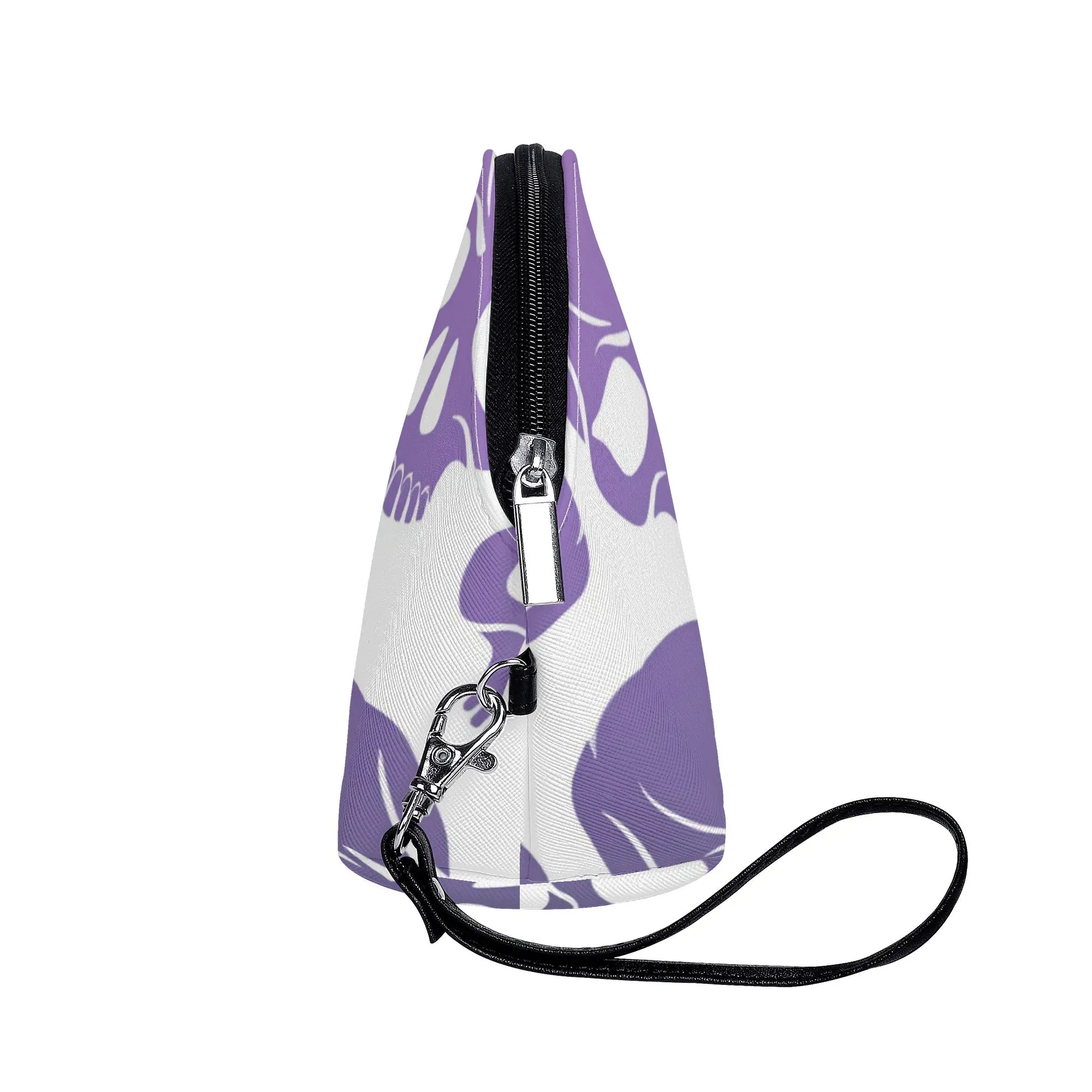 Skull Pattern Curved Make Up Bag