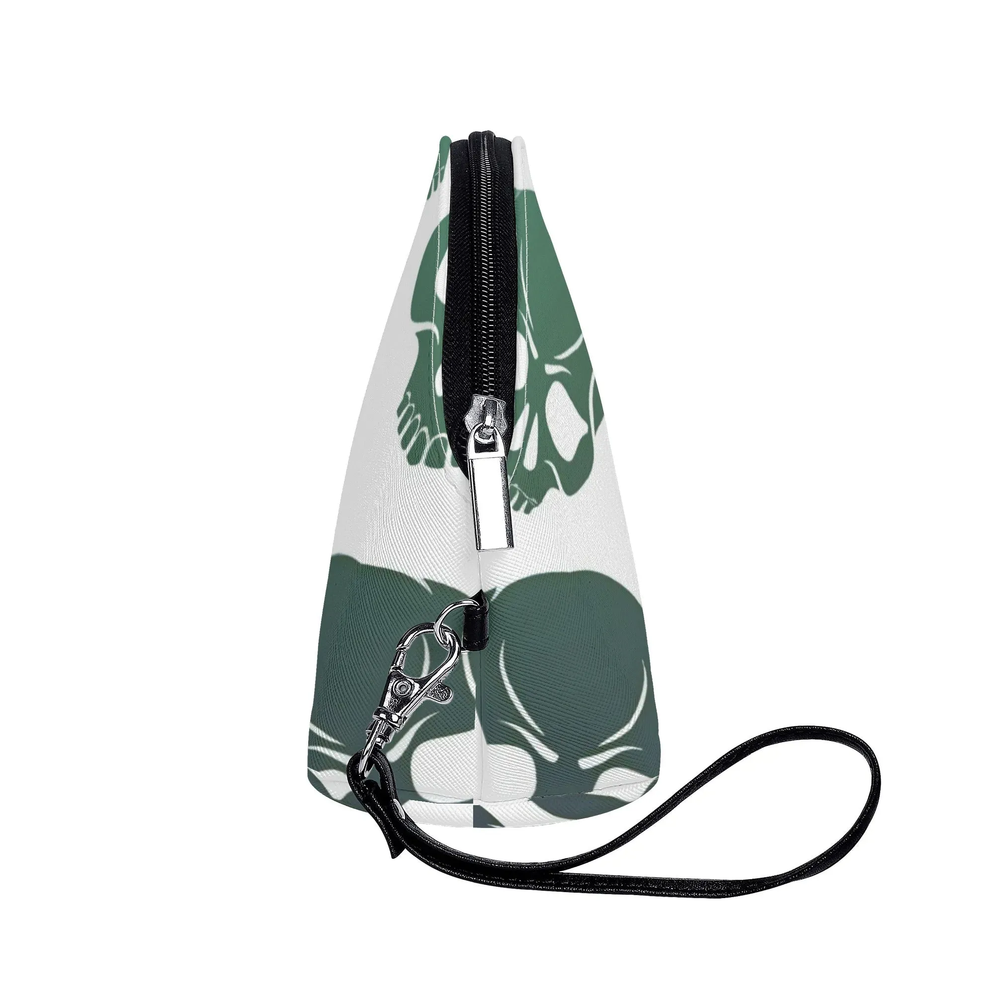 Skull Pattern Curved Make Up Bag