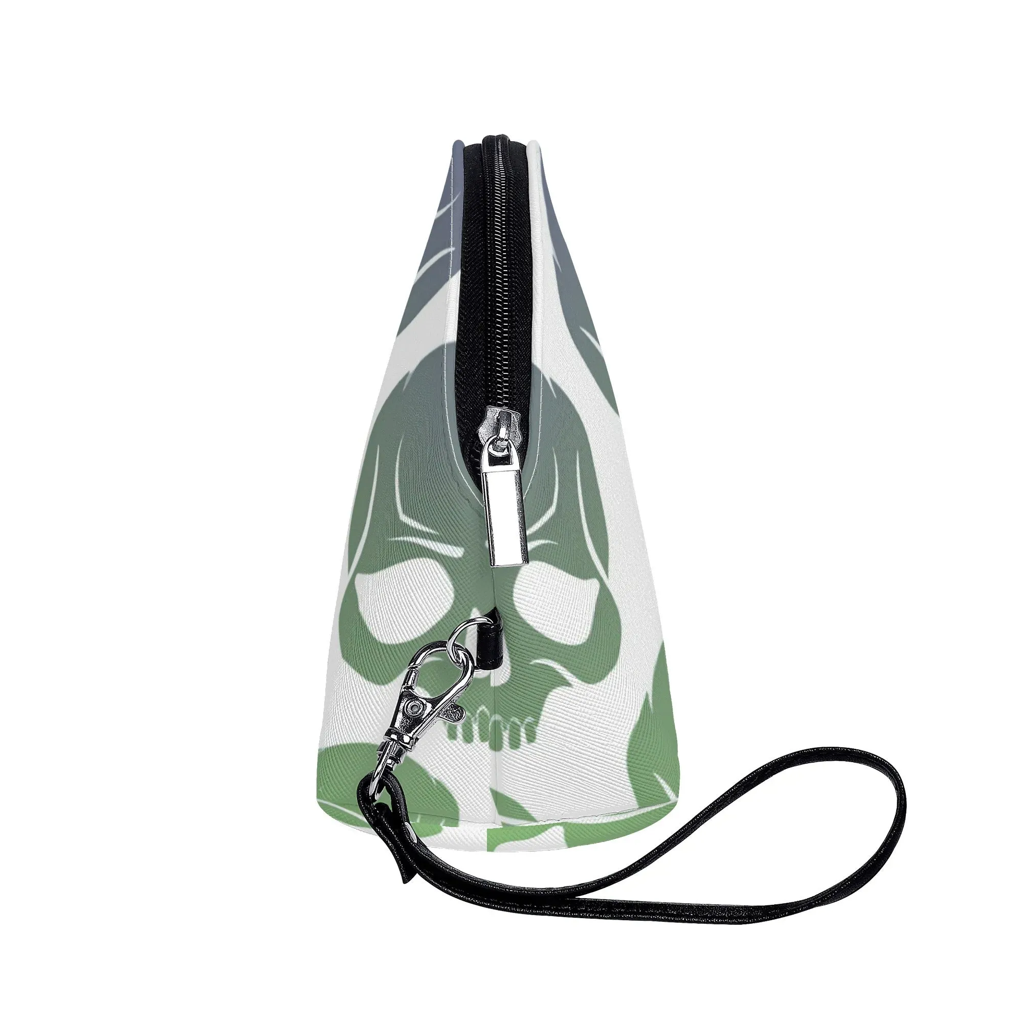 Skull Pattern Curved Make Up Bag