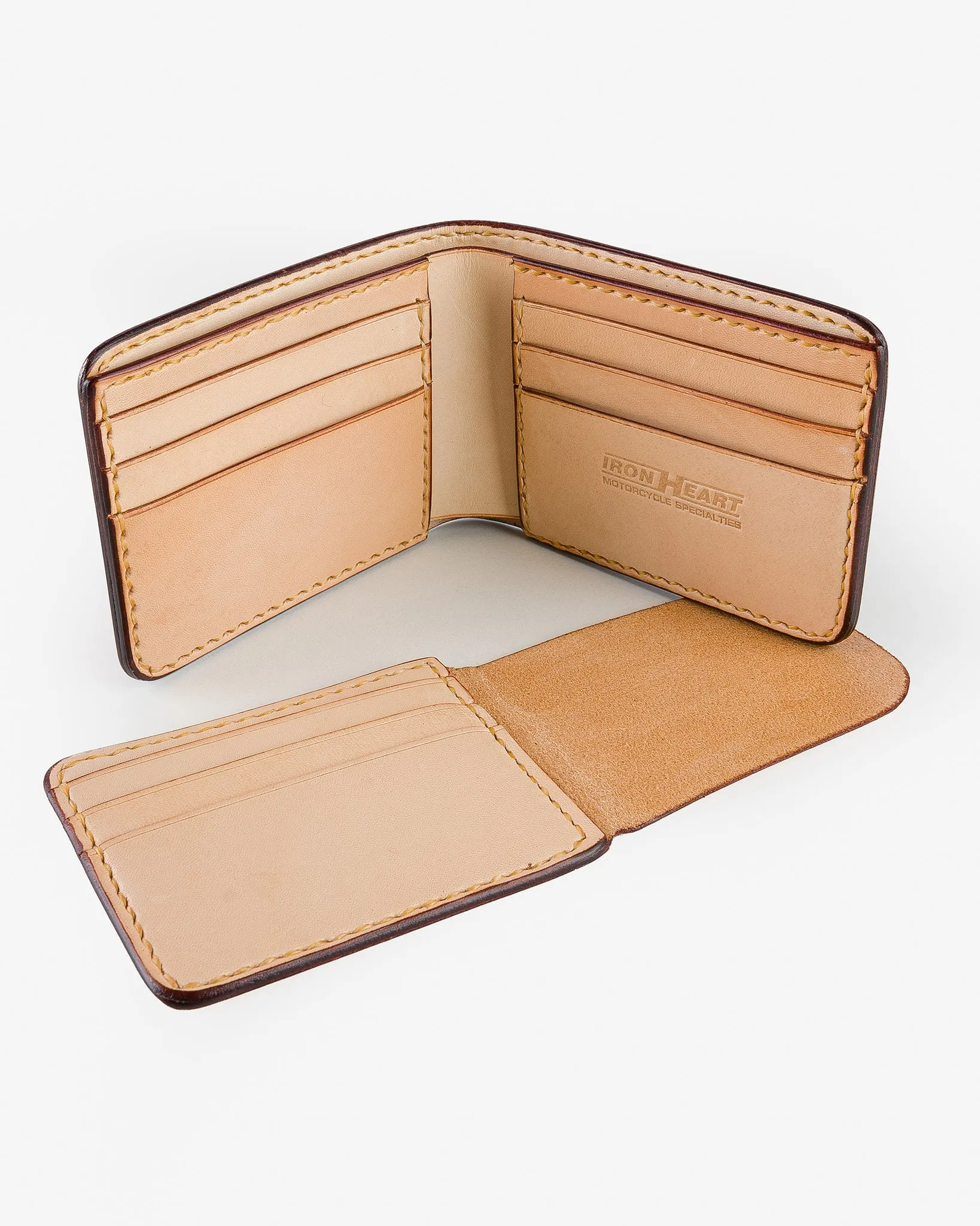 Slimline Small Shell Cordovan Wallet - Natural