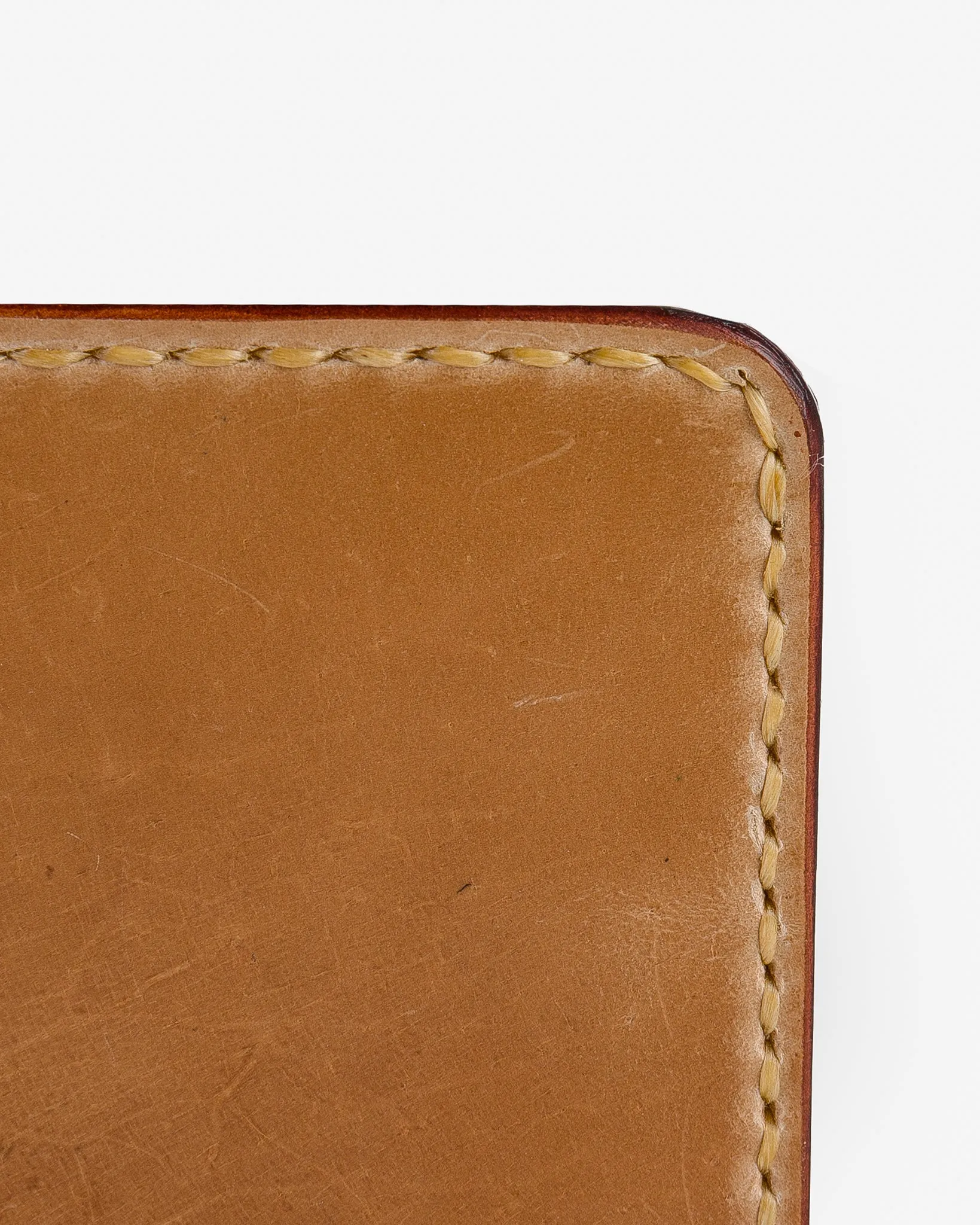 Slimline Small Shell Cordovan Wallet - Natural