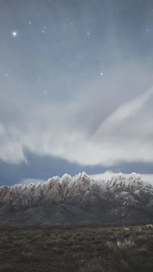 Snowy Peaks of the Organ Mountains Phone Wallpapers
