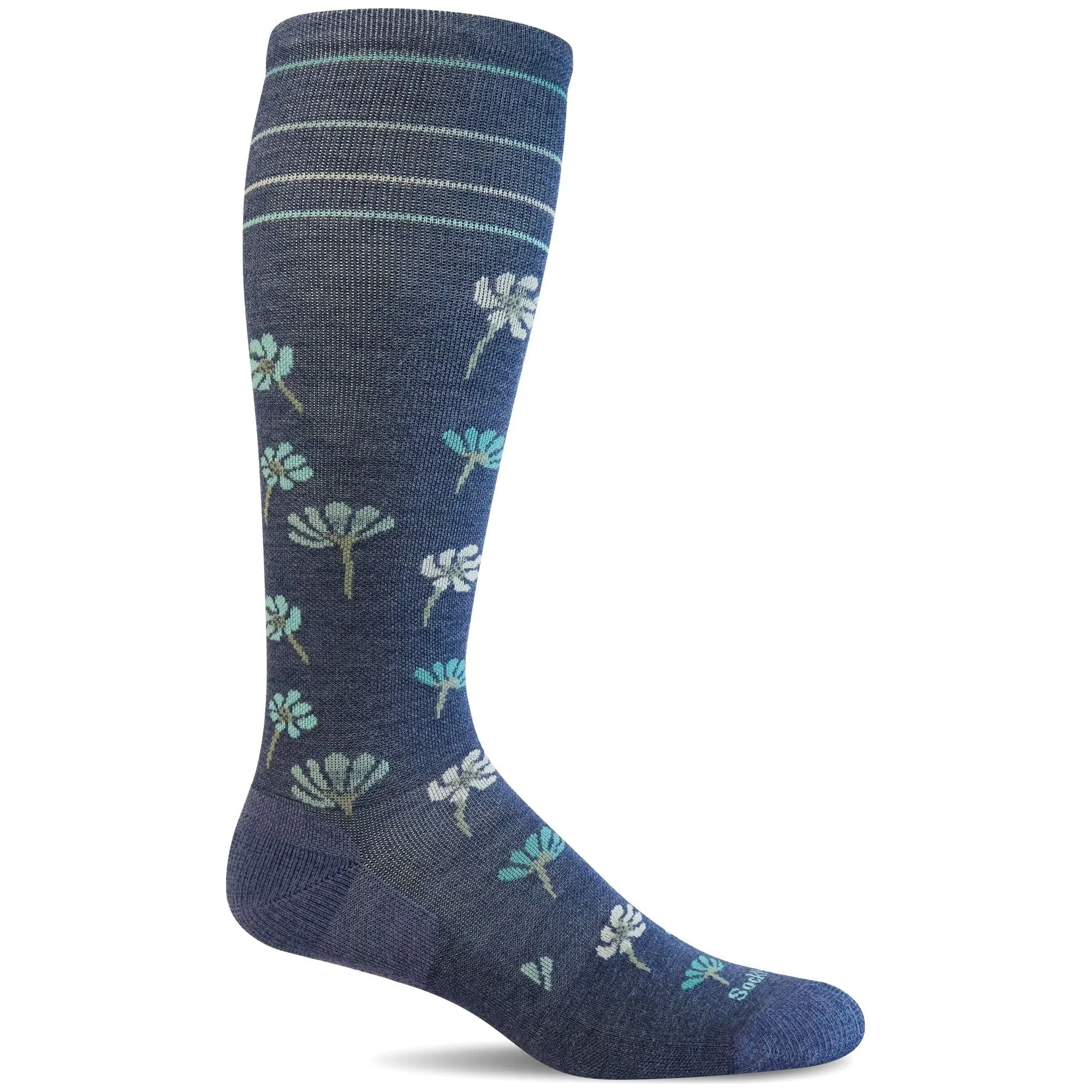 Sockwell Womens Field Flower Moderate Compression Socks