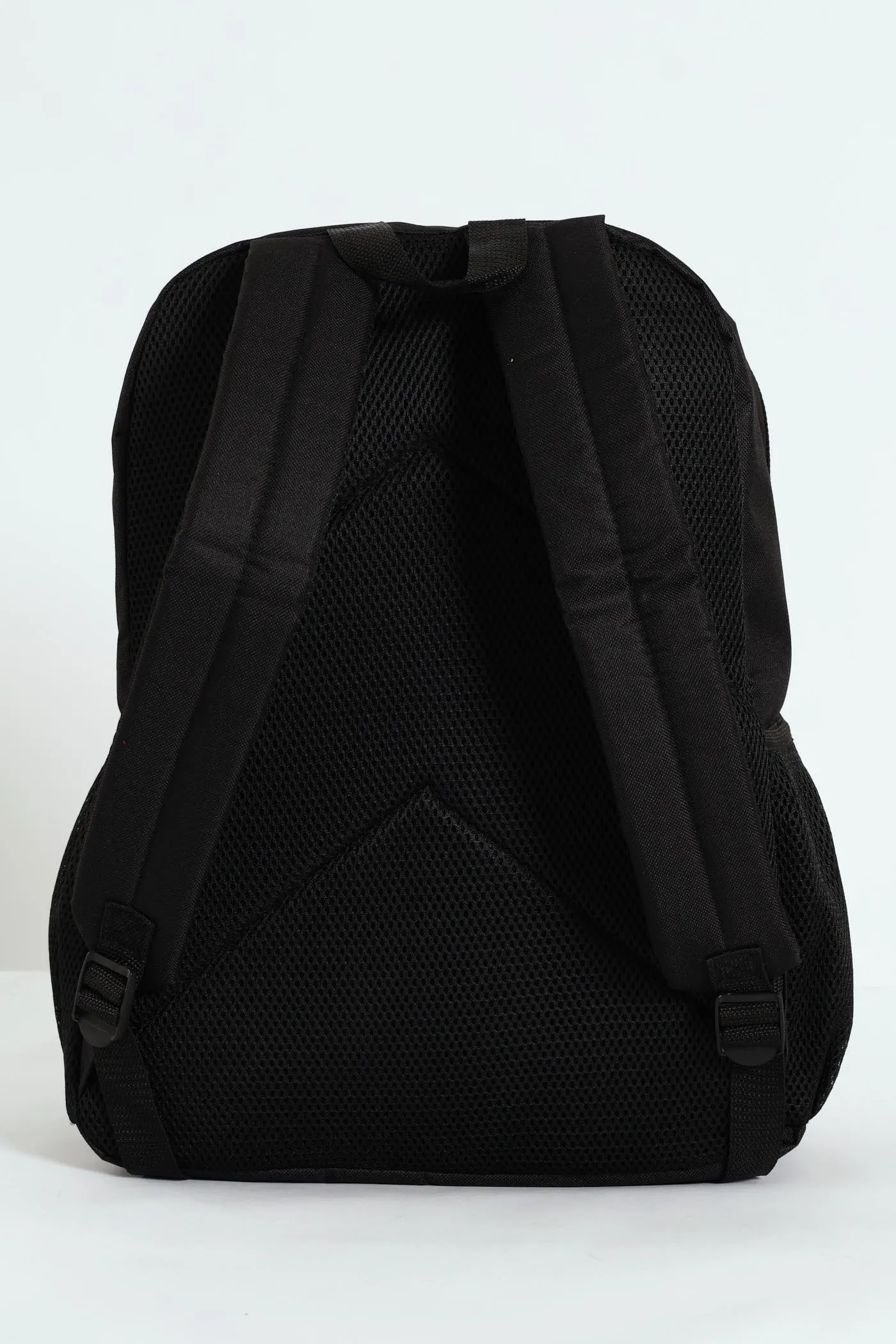 Solid Print Backpack - Black