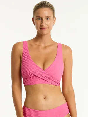 Spinnaker Cross Front Multifit Top in Candy