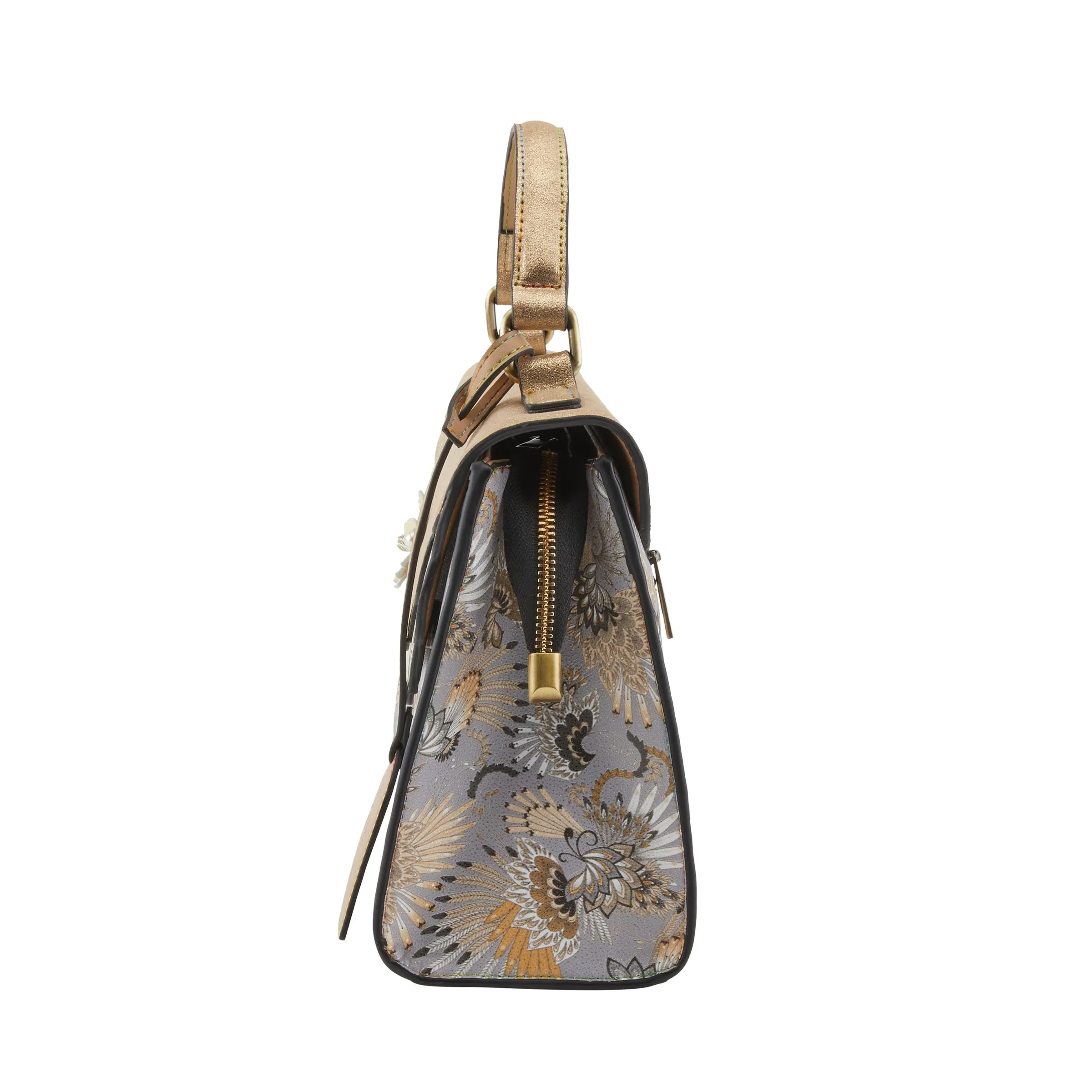 Spring Step Shoes L'Artiste Hb Power Glitz Handbags Metallic Gold Leather