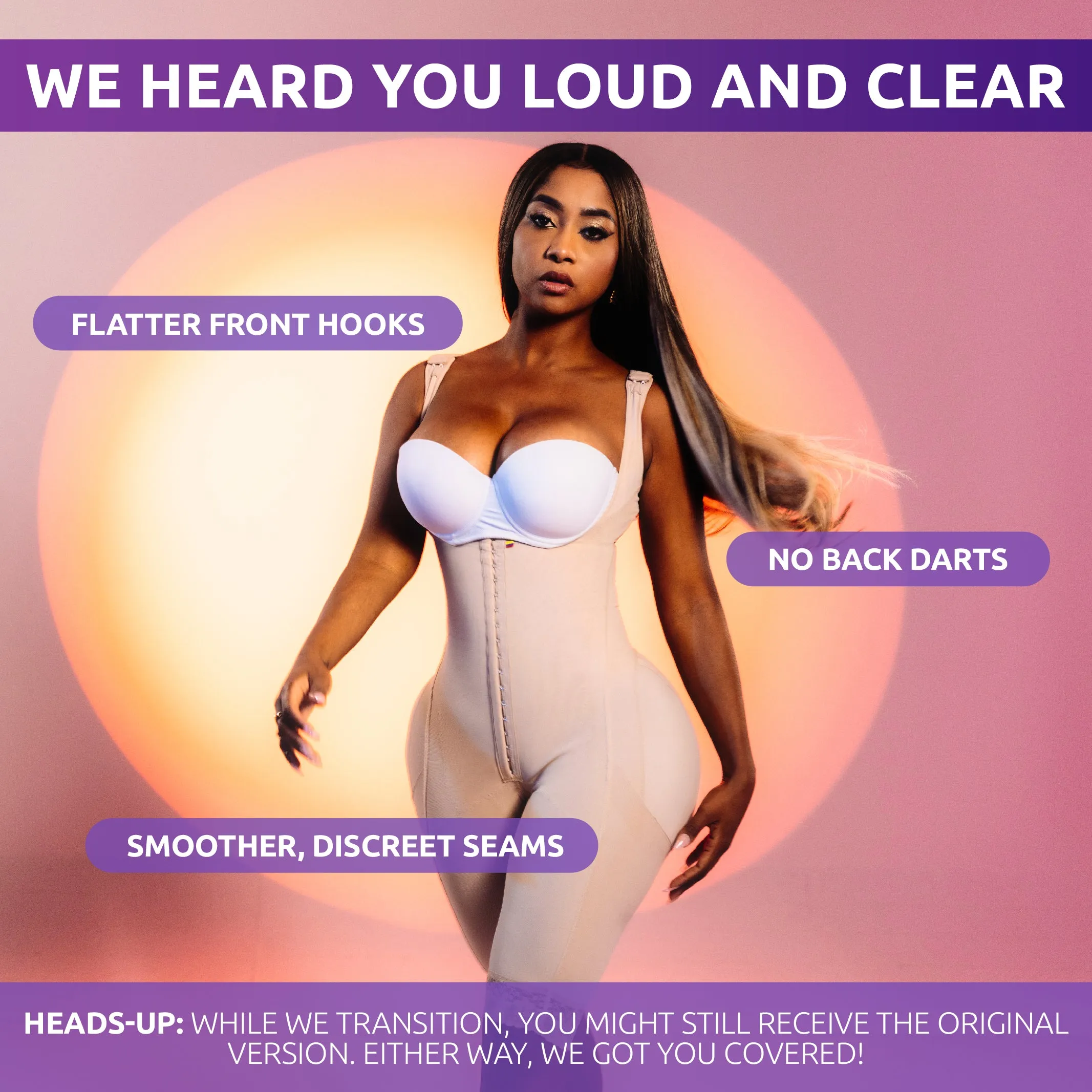 Stage 1 Faja Colombiana for Wide Hips and Booty | Open Bust
