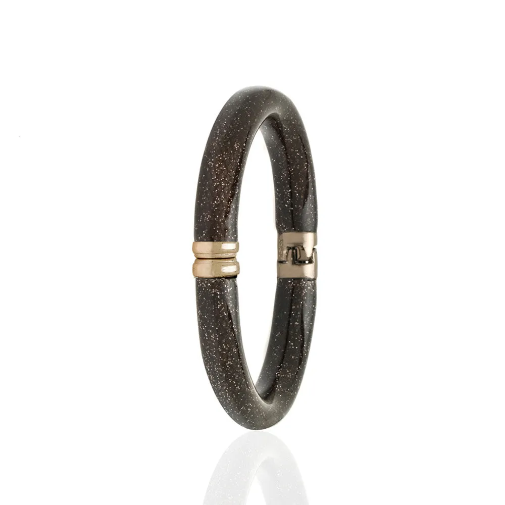Stardust Brown Snakeskin Bangle Bracelet