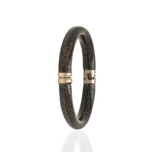Stardust Brown Snakeskin Bangle Bracelet