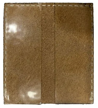 Stick On Steer Head Tooled Leather Cell Phone Card Wallet.