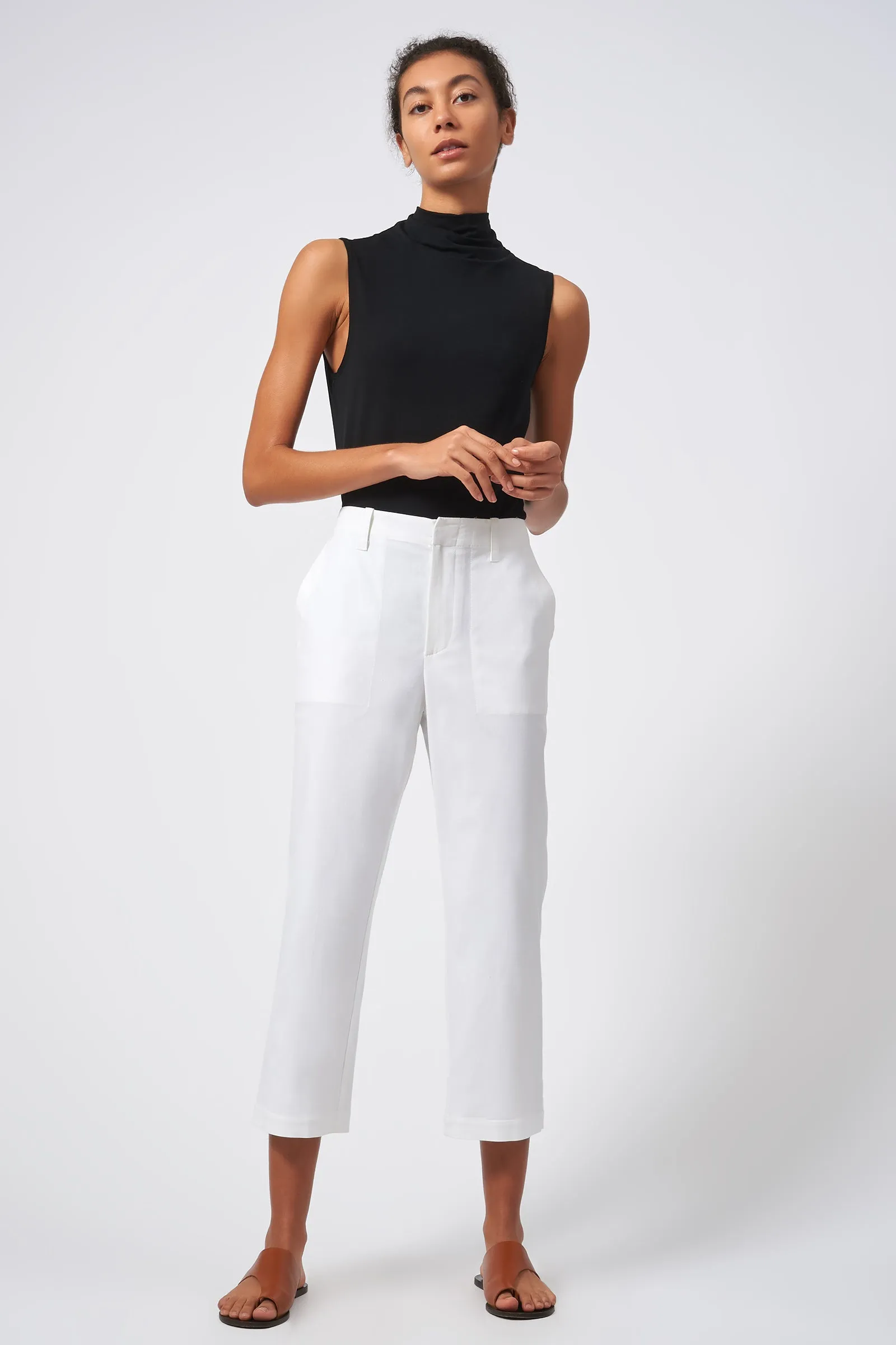 Stovepipe Crop Pant - Natural