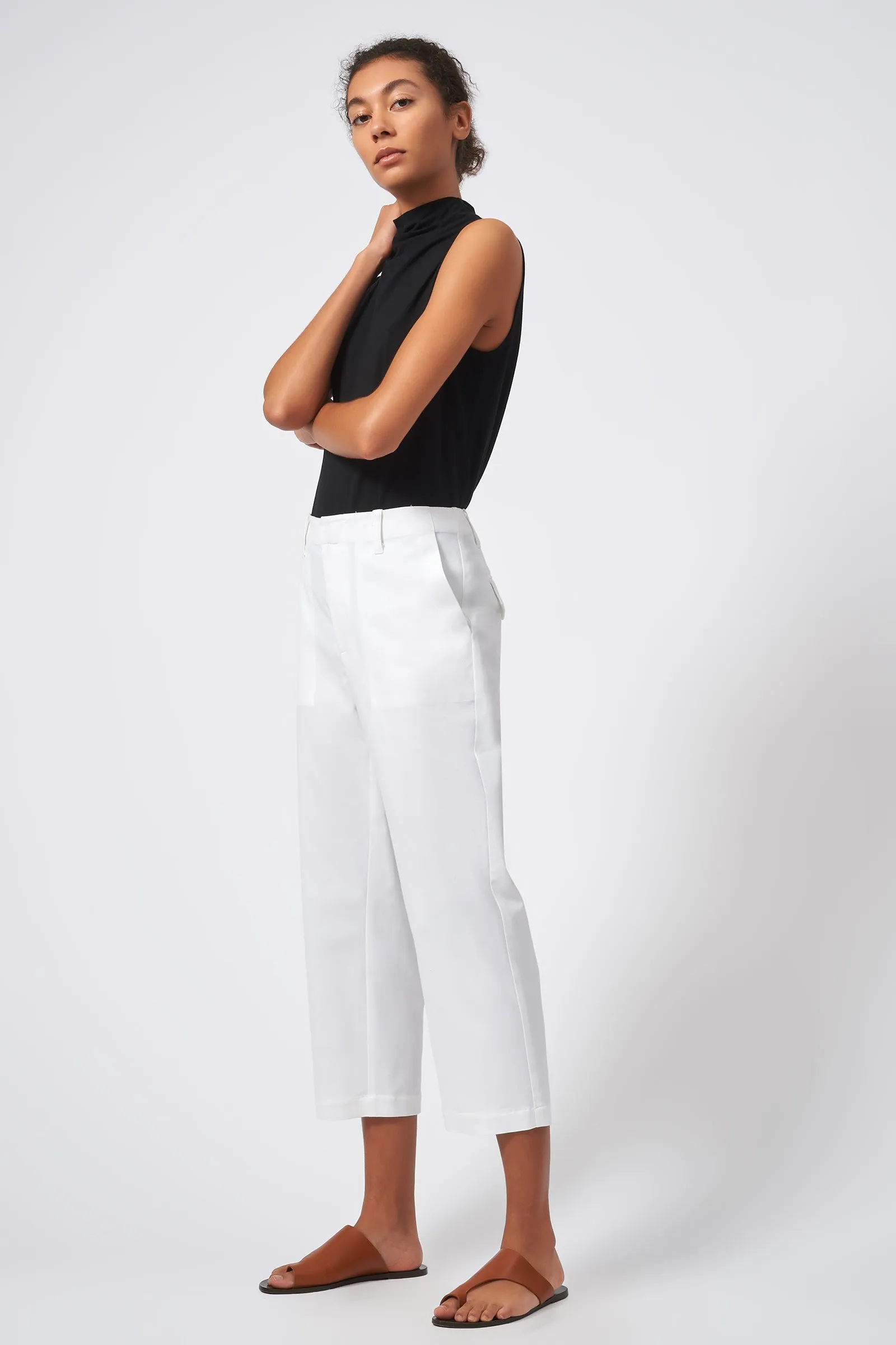 Stovepipe Crop Pant - Natural