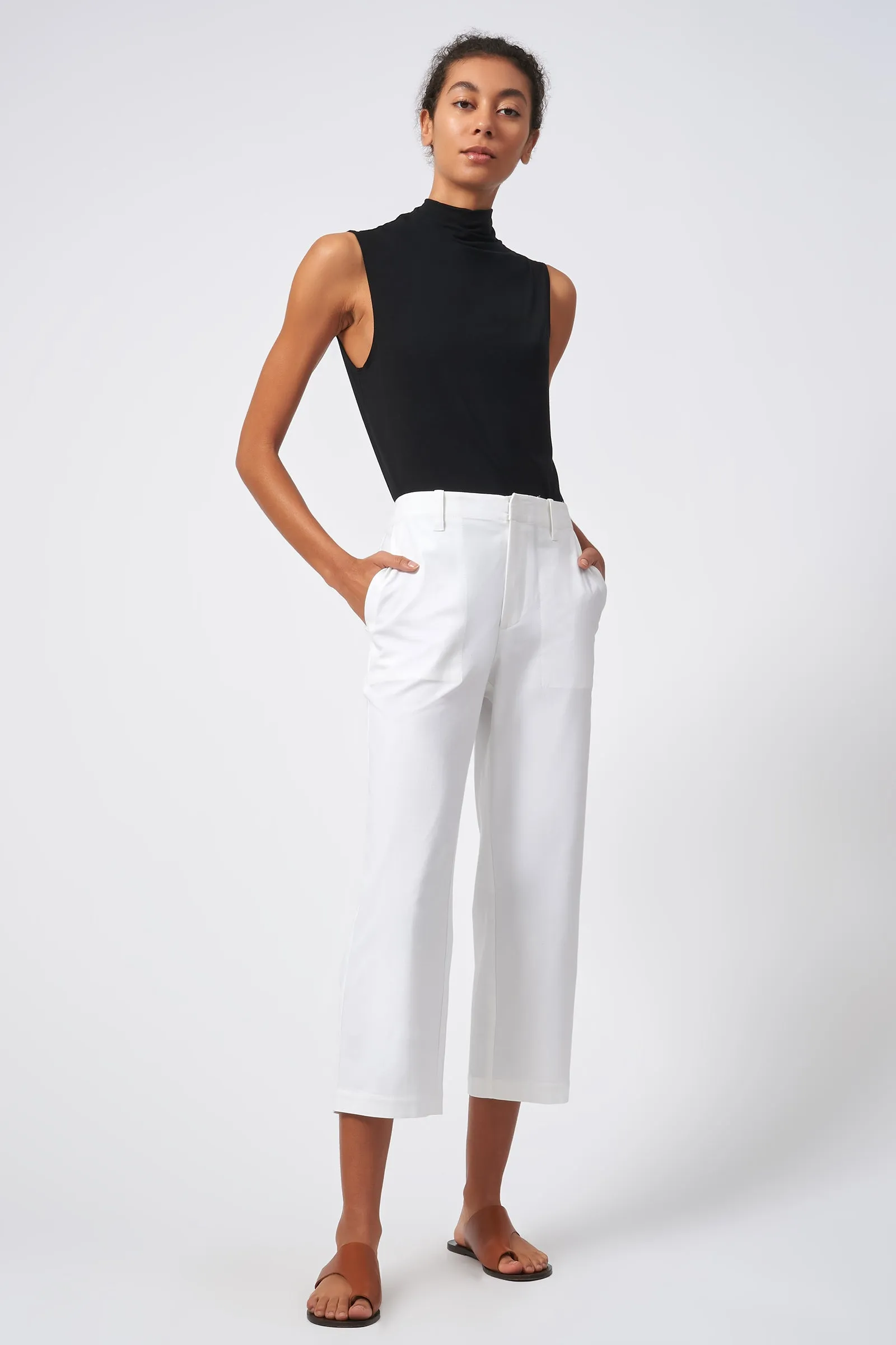 Stovepipe Crop Pant - Natural