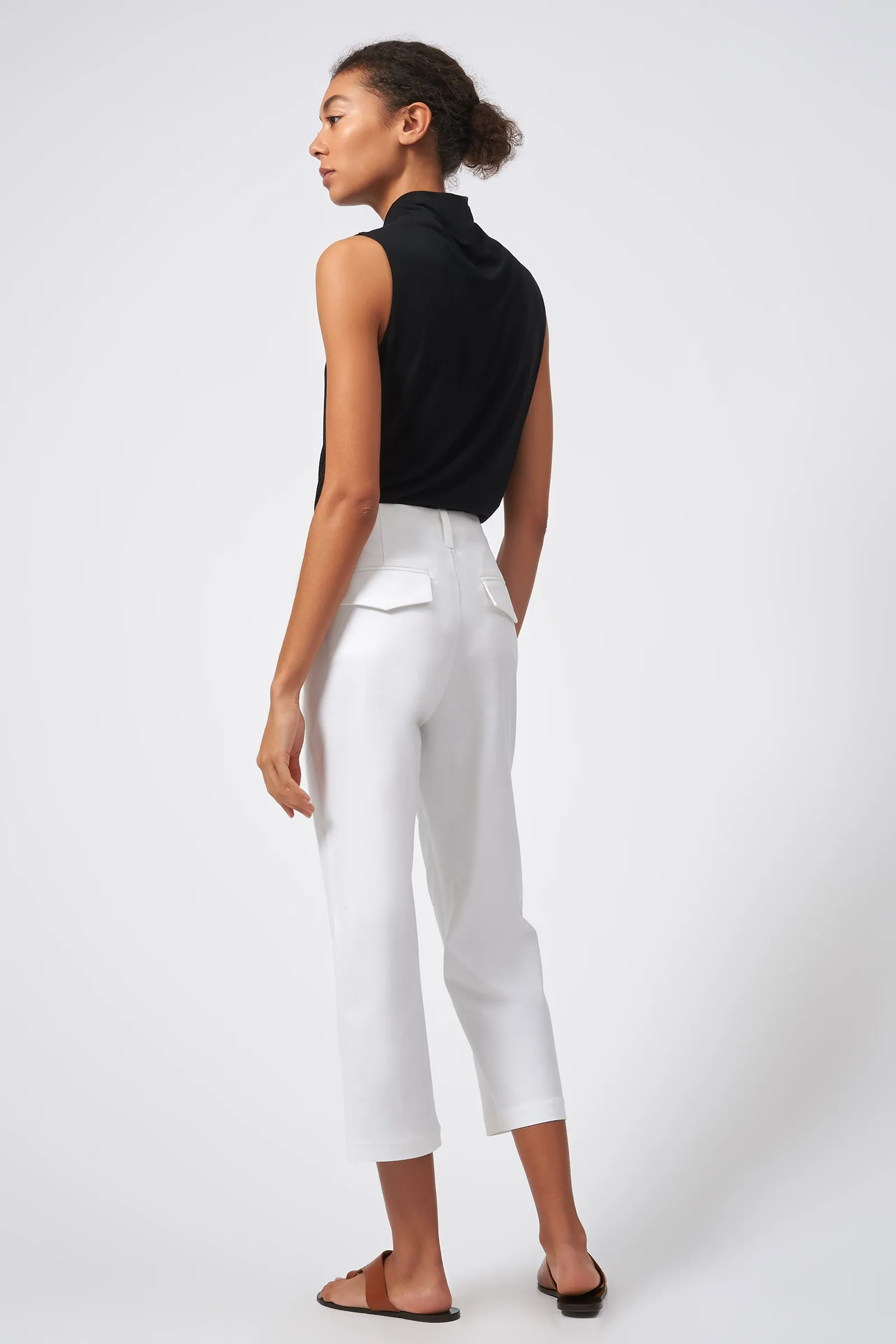 Stovepipe Crop Pant - Natural