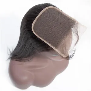 Straight Human Hair Closure 4*4 Lace Closure Natural Color MYLOCKME