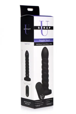 Strap Swirl 21x Remote Control Silicone Dildo