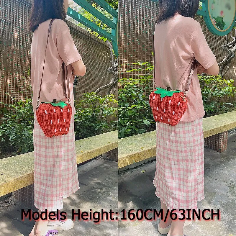 Strawberry Crossbody Bag: Summer Beach Purse