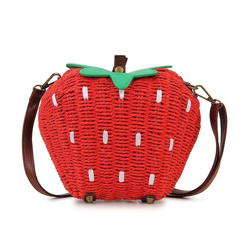 Strawberry Crossbody Bag: Summer Beach Purse